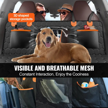 Does your car backseat look like a dog park? The ONLY seat cover with Hard-Bottom Technology that WON'T slide when it matters most.