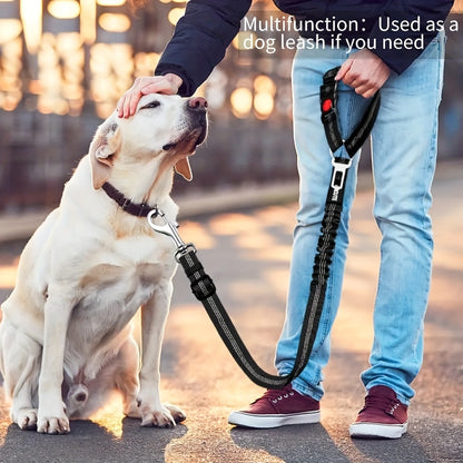 ZoomieTales TravelGuard – 2-in-1 Dog Harness & Car Seat Belt for Safer, Happier Journeys