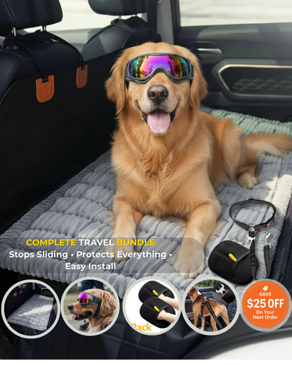 Does your car backseat look like a dog park? The ONLY seat cover with Hard-Bottom Technology that WON'T slide when it matters most.