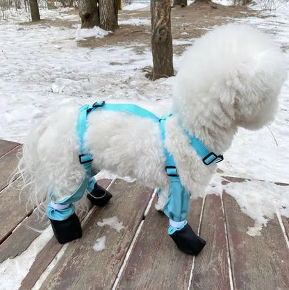 Waterproof Anti-slip Black Dog Boots