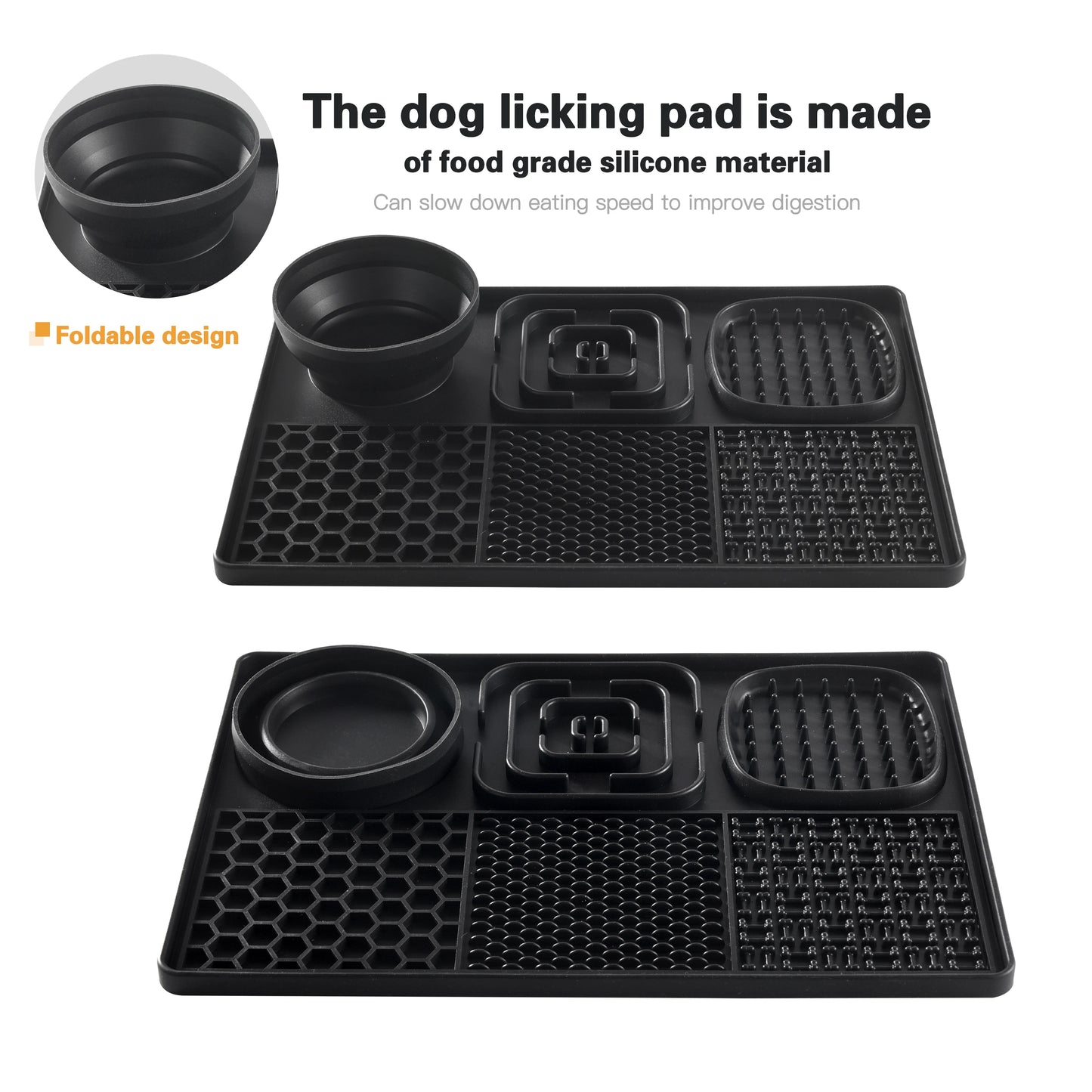 Silicone dog licking pad