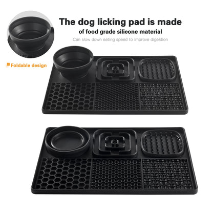 Silicone dog licking pad