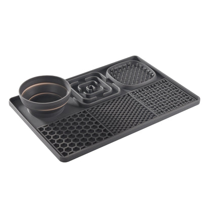 Silicone dog licking pad