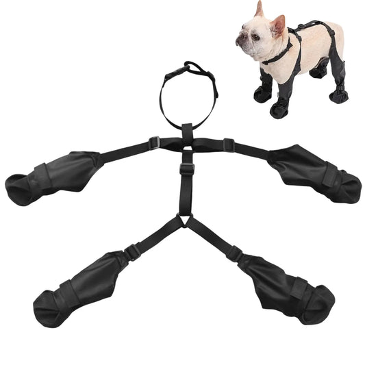 Waterproof Anti-slip Black Dog Boots