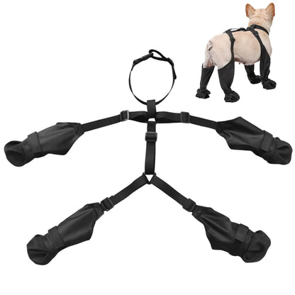 Waterproof Anti-slip Black Dog Boots