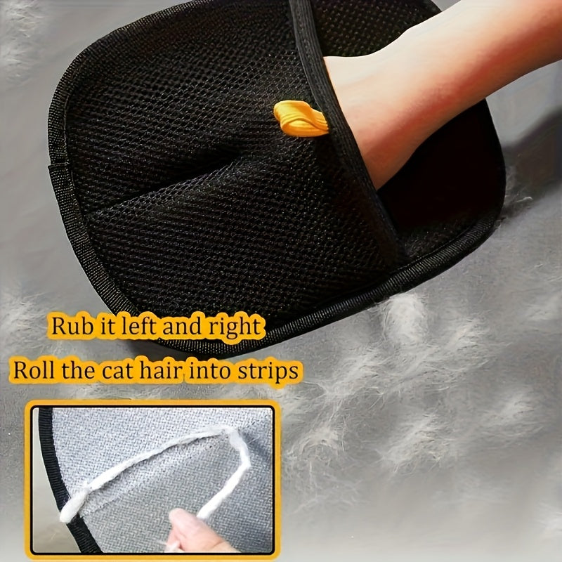 FurFree Travel Grooming Gloves – Stress-Free Rides, Hair-Free Car!
